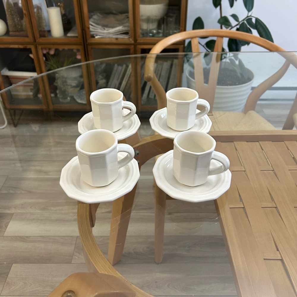 Vintage Pfaltzgraff Heritage set of Expresso Cups/Plates